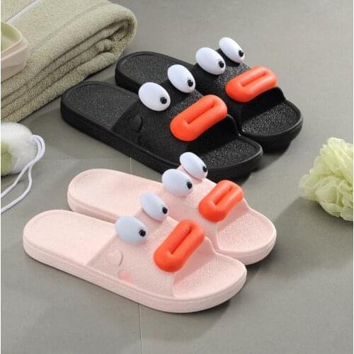 2018 new Slippers Indoor Bathroom Slippers big mouth Home Couple Slipper Female Summer Funny Creative beach family shoe 36-45