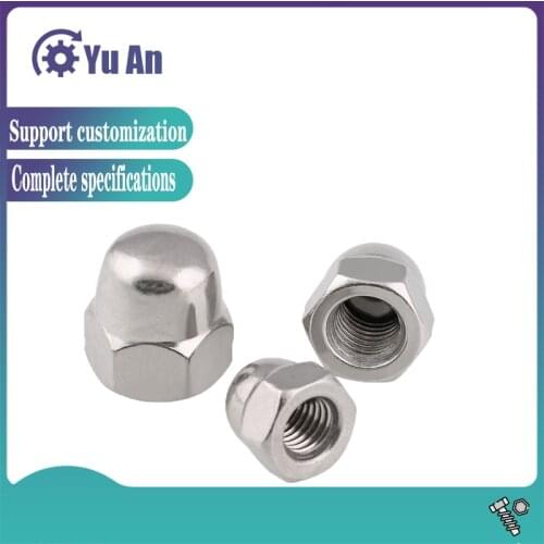304 Stainless Steel Cap Nut Reverse Cap Nut Left Hand Nut 10PCS