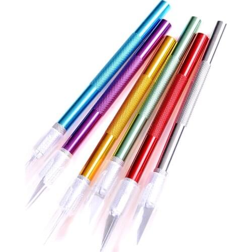6 Colors Razor Hobby Leather Fruit Food Craft Sculpture Engraving Scalpel DIY Cutting PCB Repair Art Knifes Wood Carving Tools