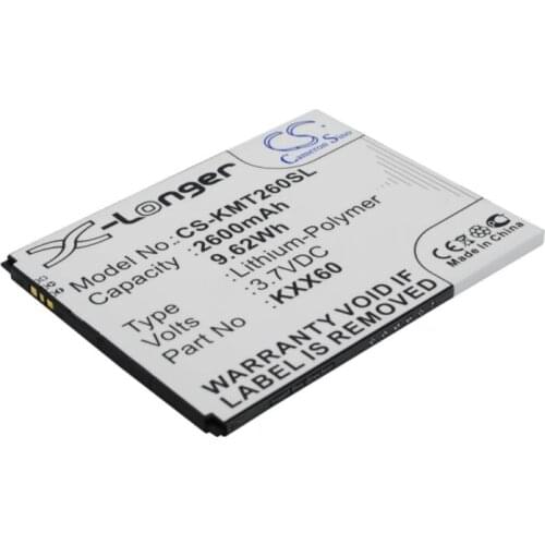 Cameron Sino 2600mAh battery for KAZAM Trooper 2 X6.0 6.0 Trooper2 6.0 KXX60 KXX60-FHABC009886 Mobile, SmartPhone Battery