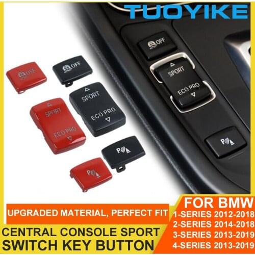 Car Red ESP Antislip Switch Button Sport ECO PRO Radar Sensor Key For BMW 1/2/3/4 Series F20 F21 F22 F23 F30 F34 F35 F32 F33 F36