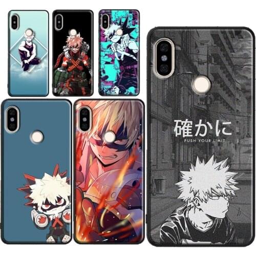 Katsuki Bakugou BNHA For Xiaomi Mi Note 10 Lite A3 9T Case For POCO X3 For Redmi Note 9 Pro 8 7 8T 9S 9A 9C
