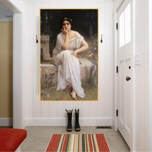 Citon Amable Lenoir《Meditation》Canvas Oil Painting World Famous Artwork Poster Picture Modern Wall Art Decor Home Decoration