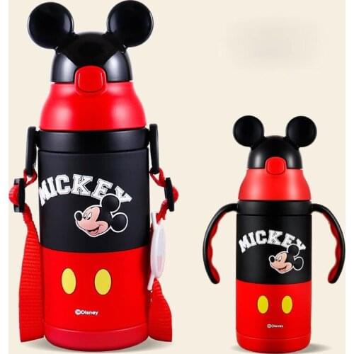 Disney Handle Strap Dual-use Children Drop Resistant Elementary School Portable Water Bottle Vacuum Cup