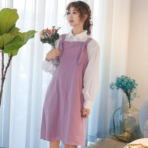 Apron Home Kitchen Pure Cotton Cute Pastoral Temperament Lady Fashion Korean Flower Shop Beauty Salon Japanese Workwear