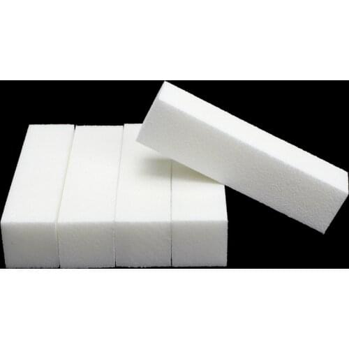 5Pcs Sponge Nail Buffer White Sanding Nail Files Block Grinding Polishing Manicure Nail Shiner Glitter lime a ongle professionel