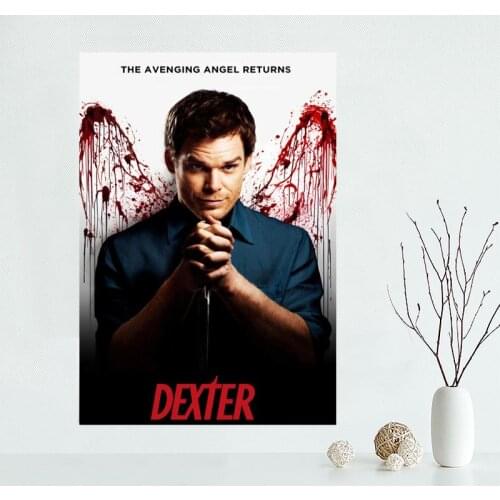 Custom canvas poster Dexter canvas painting poster wall Art poster Fabric Cloth Print