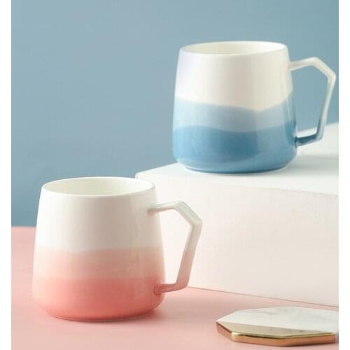Ceramic mug large capacity home Nordic creative personality coffee cup