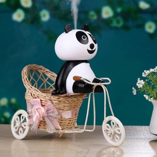 Mini Air Humidifier Ultrasonic humidifier Aromatherapy cute Panda USB Essential Oil Diffuser Aroma Cool Mist Maker Home Office