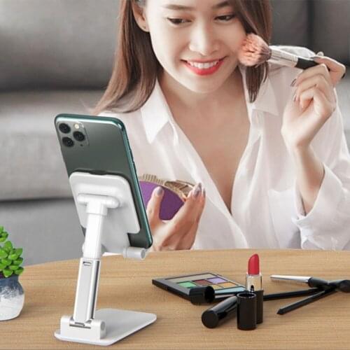 Multifunctional Tablet Phone Holder 7-14 Inch Phone Metal Holder Stretchable Lazy Live Broadcast Stand With Non-Slip Silicone