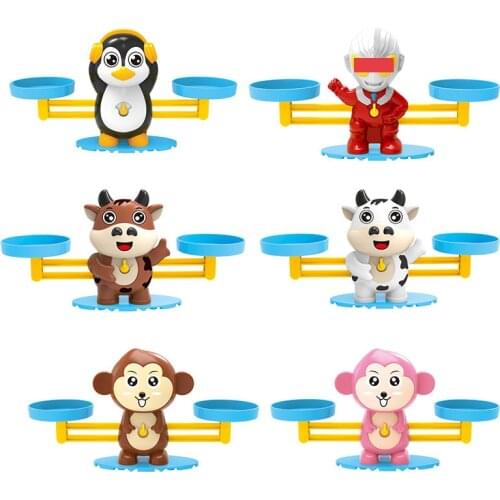 Montessori Weight Animal Balance Math Toys Arithmetic Learning Monkey Animal Balance Scale Number Game Learning Toys For Kids