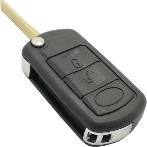 New replacement flip key shell for Land Rover Discovery LR3 key case for Range Rover Sport LR3 Discovery entry keyless key fob