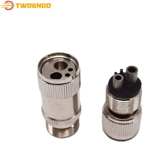 Dental High Speed Handpiece Tubing Adaptor Changer 2 Hole to 4 Hole Dentist Material Convertor Changer 1pcs