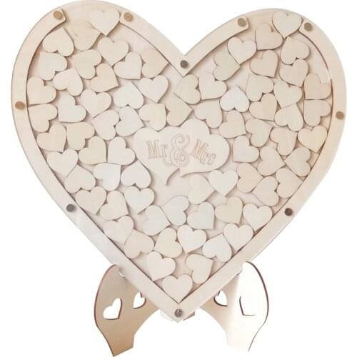 Unique Alternative Wood Wedding Guest Book Registry Drop Box Frame Cards