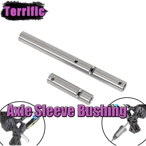 Stainless Steel Front Rear Axle Sleeve Anti Slip Enhanced Bushing Weights Rod for 1/10 RC Crawler Axial Wraith 90018 90020 RR10