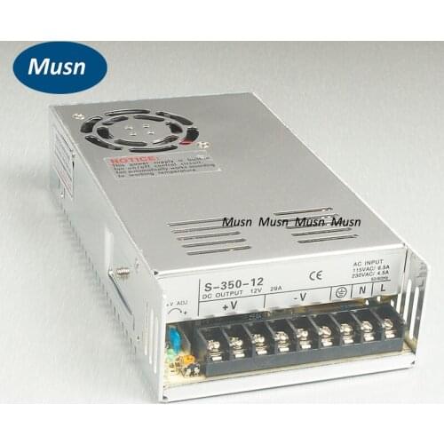Single Output Switch Power Supply 12V 30A 350W for CNC Machine DIY, LED