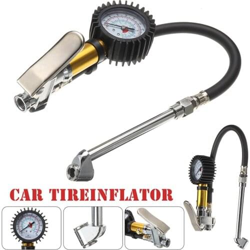 1pc 220PSI High-precision Car Motorcycle Tire Pressure Meter Air Line Tyre Pump Inflator Pressure Gauge For Compressor Tool