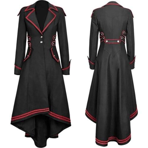 Anime Cosplay European and American Medieval Gothic Retro Female Coat Tuxedo Cosplay Halloween Party