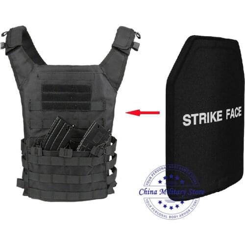 1pc STA Shooter Cut NIJ III Level Bulletproof Plate Anti-ballistic Ceramic Plate For JPC Tactical Vest