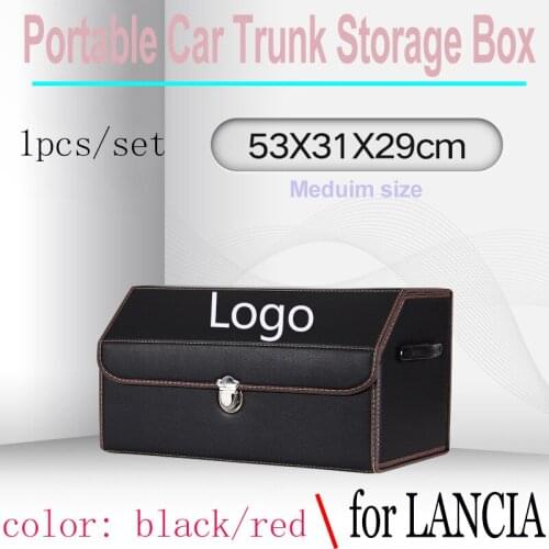 1pcs Auto Interior Multipurpose Collapsible Cover Car Rear Storage Box for Stilo Ducato Palio Bravo Doblo Ypsilon Clio