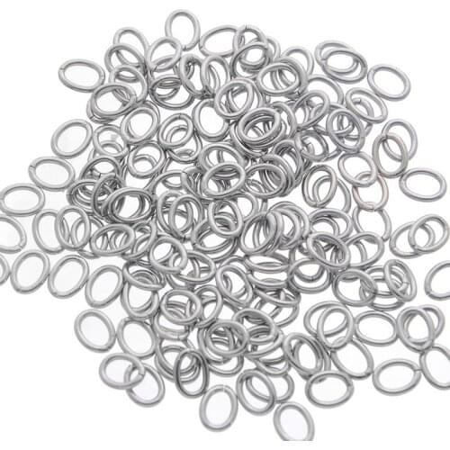 1000Pcs Metal Jewelry Findings Oval Open Single Loops Jump Rings & Split Ring For jewelry Making DIY Handmade Accessories
