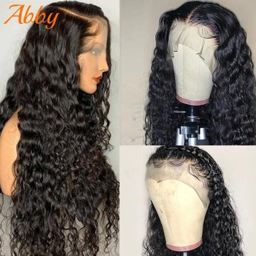 13x4 Lace Frontal Wigs Deep Wave Frontal Wigs For Women Human Hair Wigs Mongolian Deep Wave Ear To Ear Lace Front Wigs ABBY Hair