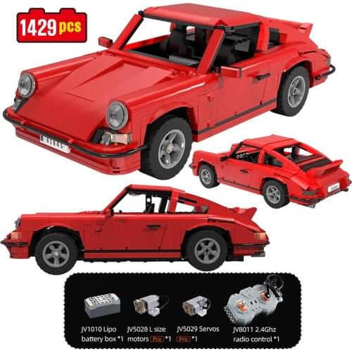 1429pcs City Creator Technical RC Classic Retro Sports Car Building Blocks Remote Control Racing Car Bricks Toys for Children