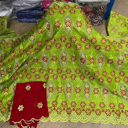 2021 New arrival African Bazin riche Lace Fabric with Stones Embroidery French Basin Riche Nigerian Material Wedding Party