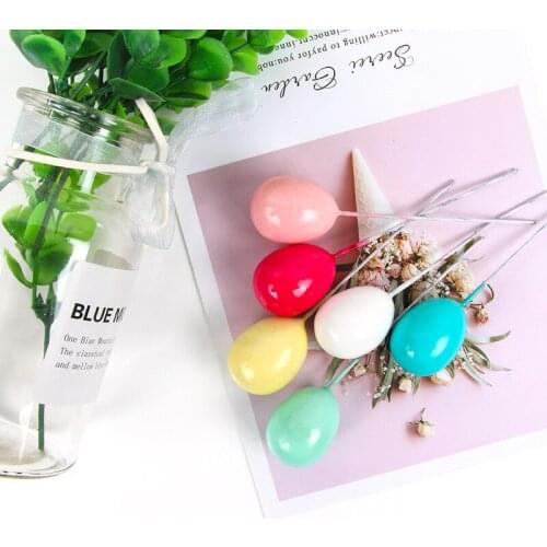 5pcs/set Colorful Soft Clay Balloon Ball Cake Topper 1st Birthday Party Kids Baby Shower Wedding Party Cake Decoration Supplies