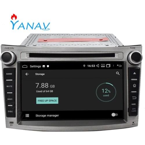 Car Radio Android 2 DIN Stereo Receiver For-Subaru Legacy Outback 2009-2012 GPS Navigation Audio Multimedia HD Screen DVD Player