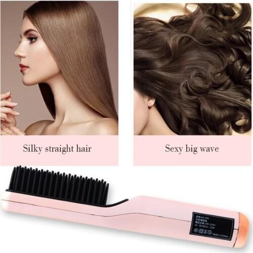 Wireless Men Quick Beard Straightener Styler Comb Multifunctional Cordless USB Hair Straightening Brush MCH Heating Brush