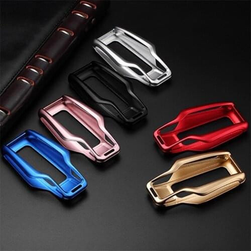 Aluminum Alloy car key case cover Key Shell for remote key Protective Key Bag for BMW 2016 2017 2018 7 Series Display Key