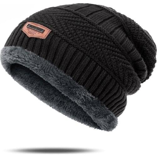 Designer Warm Winter Hat for Men Cotton Knitted Thicken Hat Winter Beanies Skullies Women Men gorras Outdoor Hats Wholesale