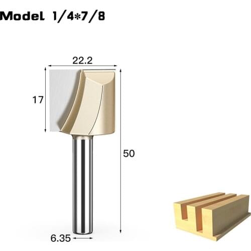 1/4"x7/8"-10PCS CNC Engraving Woodworking Milling Cutter,Tungsten Solid carbide End Mill,Cleaning Bottom Router Bit