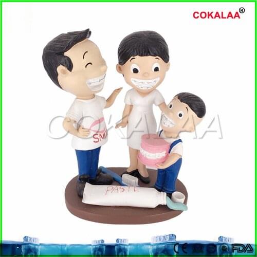 Good quality Dental Artware Teeth Handicraft Dentist Gift Resin Crafts Dental Clinic Decoration Furnishing Articles Creative