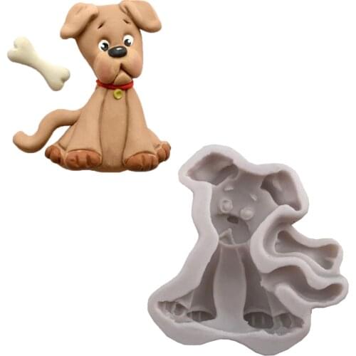 Aouke puppies modeling liquid silicone cake mould DIY clay fondant clay mould K142