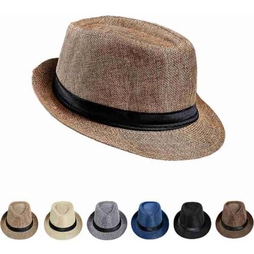 MYZOPER 2019 New Solid Color Visor Casual Tide Jazz Hat Breathable Outdoor Summer Spring Men Cap Adult Hat
