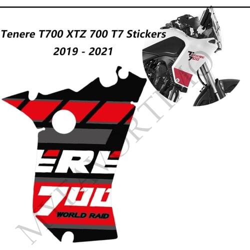 FOR YAMAHA Tenere T700 XTZ 700 T7 Motorcycle Fuel Tank Stickers Pad Decal Set Kit Protector Trunk Luggage 2019 2020 2021