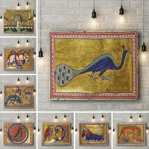 Canvas Prints Poster Wall Art Religion Painting Living Room Animals Portrait Pictures Home Decor Cuadros Modular No Framework
