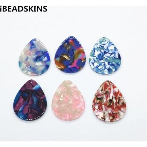 New arrival! 40x31mm 50pcs Acetic acid Drop shape Charm for Earrings parts,hand Made Earrings Findings Jewelry DIY