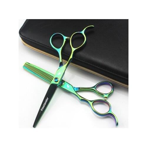 Left hand haircut hairdressing scissors high-end imported Japan 440c material salon hairdresser hair stylist left hand scissors