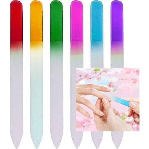 Nail File Crystalglas Fashion Durable Strip Polishing Tool Useful Monochrome Device Nail Polishing Strip Professional Nail Care