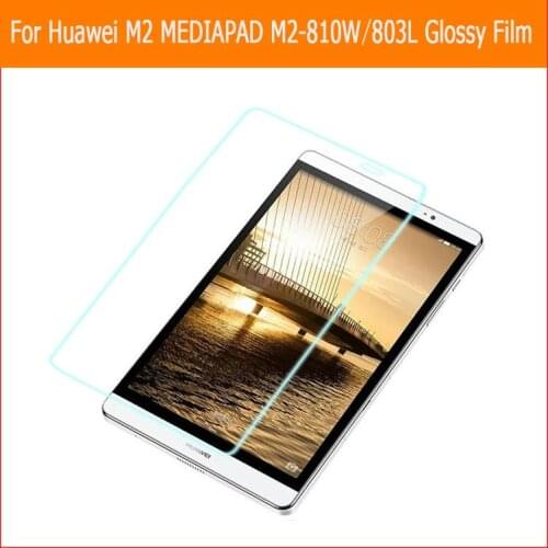 Premium HD Clear Glossy screen protector film For Huawei M2 MEDIAPAD M2-801W 803L 8.0" tablet front screen protective films
