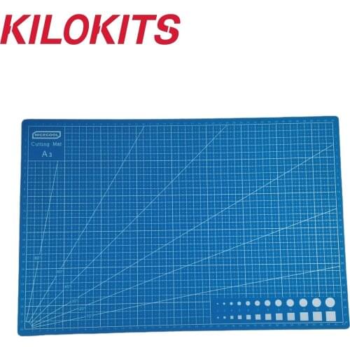 Blue Double Sided Self-Healing Cutting Mat A3 for Fabric, Quilting, Sewing, Scrapbooking DIY Craft