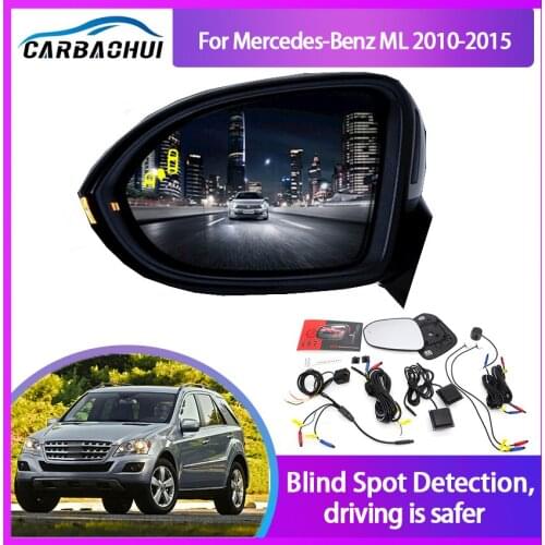 Blind Spot Detection System For Mercedes-Benz ML 2010-2015 Rearview Mirror BSA BSM BSD Monitor Lane Change Assist Radar Warning