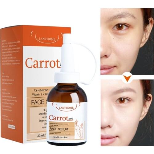 LANTHOME CARROT SERUM Brighten skin tone, anti-line moisturizing moisturizing pore shrinking facial treatment serum 30ml