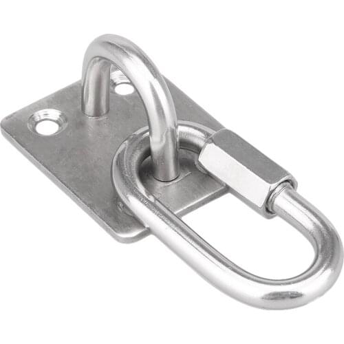 Stainless Steel U-shaped Hook Base Ceiling Fans Leisure Sofa Sandbags Hammocks Fans Fixed Hook 58mm Spring shap Quick hook Chain