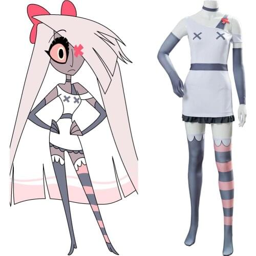 Hazbin Cosplay Hotel VAGGIE Cosplay Costume Women Dress Uniform Halloween Carnival Costume Custom Made