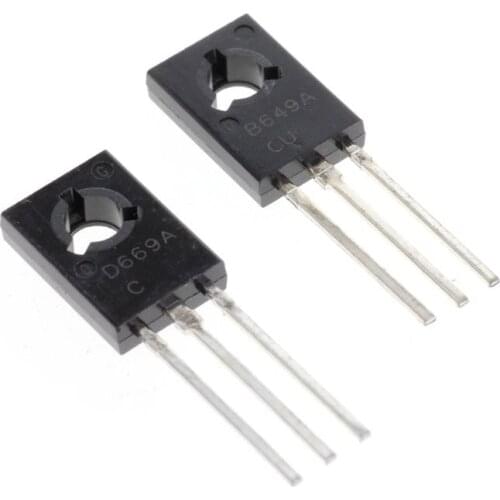 10PCS=5pairs H669A H649A 669A 649A TO-126 Audio amplifier pair tube (5PCS+5PCS) HSD669A-C 2SD669A tube B649 origin