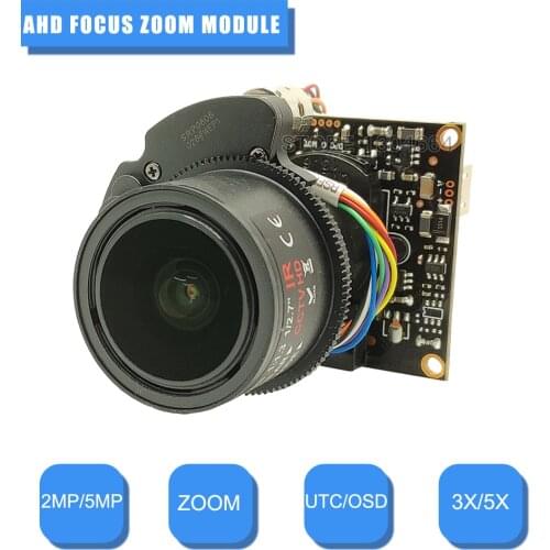 1080P/5MP SONY IMX307/335 Chip 3X/5X Zoom Auto Focal Motorized Lens 4 In1 Module For Indoor/Outdoor AHD/TVI/CVI/CVBS CCTV Camera